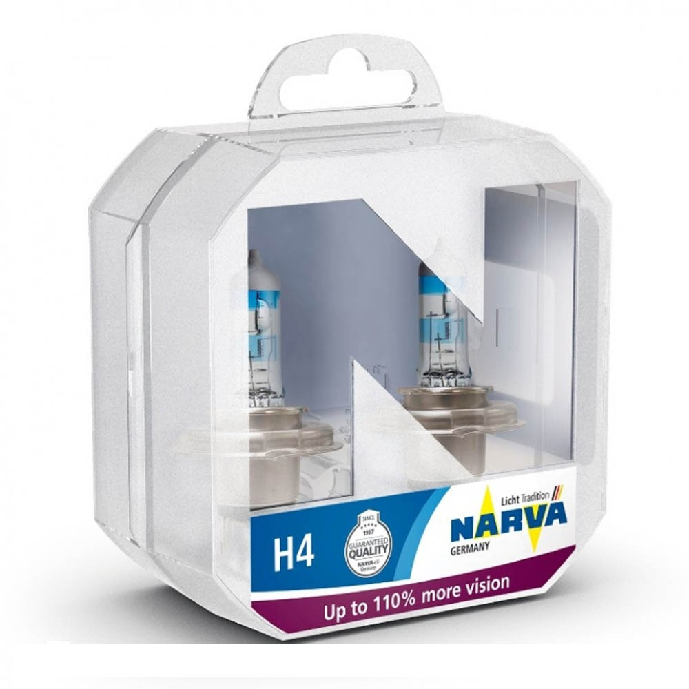 Комплект галогенових ламп NARVA H4 RANGE POWER +110% 60/55W 12V P43t (2 шт) 48061 Харків - фото 2