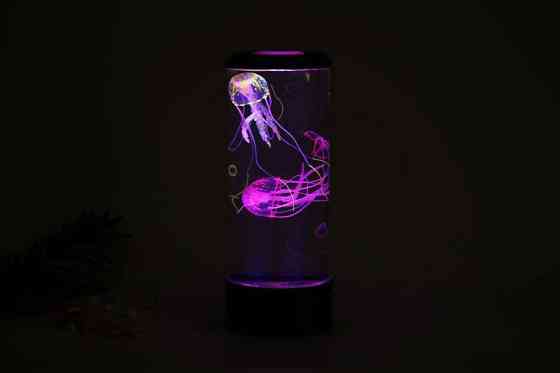 Лампа Аквариум с силиконовыми медузами ПУЛЬТ УПРАВЛЕНИЯ!! Jellyfish Mood Lamp, USB LED, ночник Кременчуг