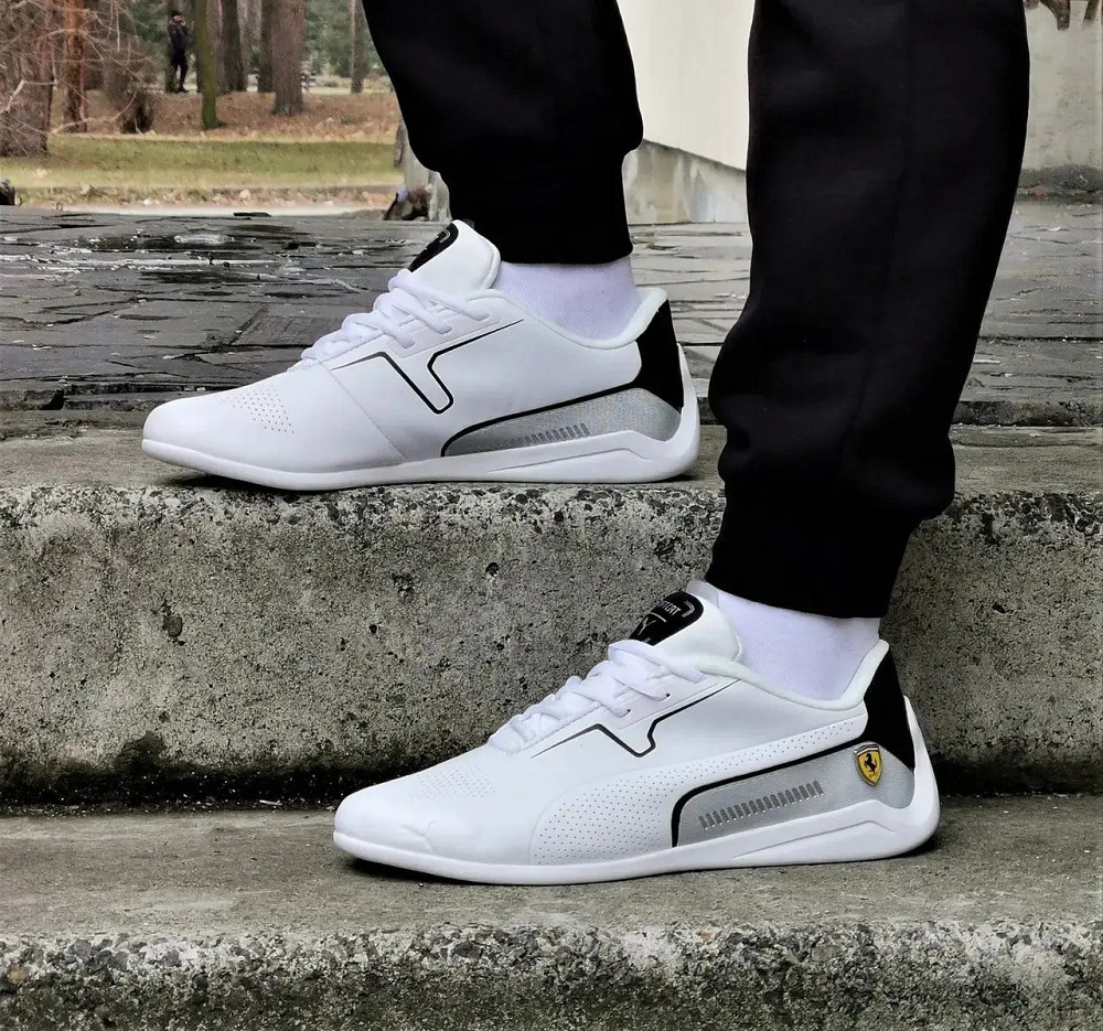 Кросівки Puma Білі Чоловічі Пума Авто Мото Шкіряні (розміри: 41,42,43,44) Дніпро - фото 7