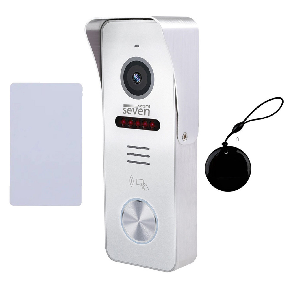 Виклична панель домофону з вбудованим зчитувачем карток EM-Marin SEVEN CP-7502F RFID white Київ - фото 10