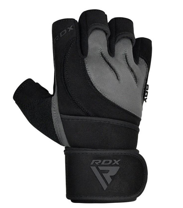 Перчатки для фитнеса RDX L4 Micro Gray/Black M Киев - изображение 1
