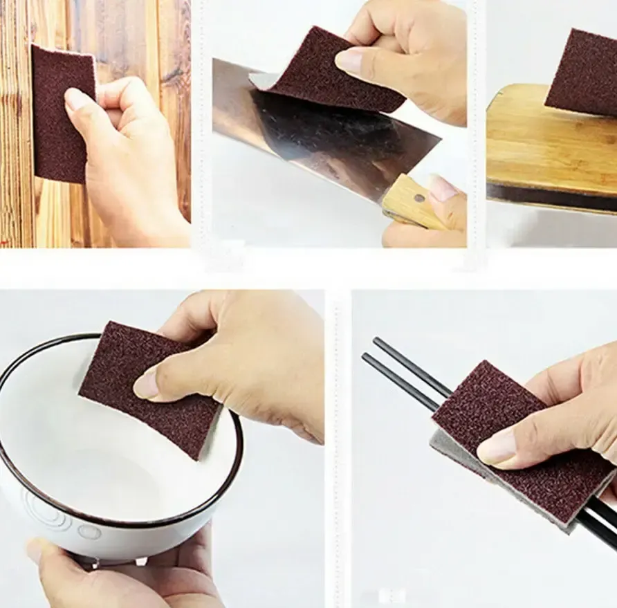 Абразивная губка для чистки посуды sandpaper AND-5599 Коломия - фото 6