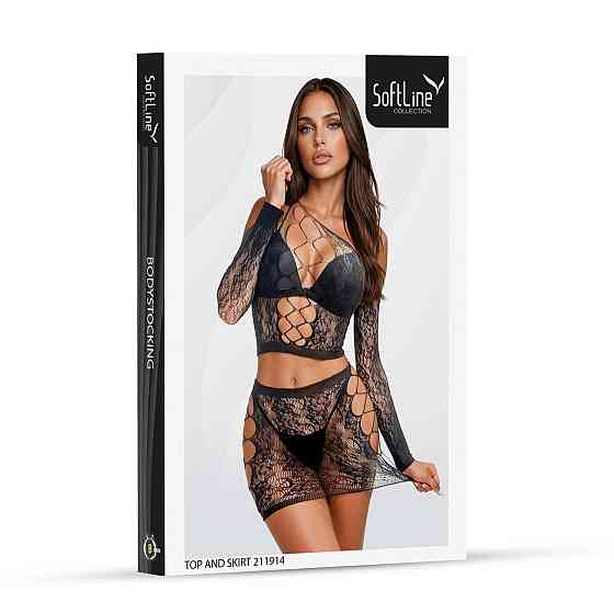 Комплект білизни - Top and skirt 211914, black - One Size Sex Aura Київ