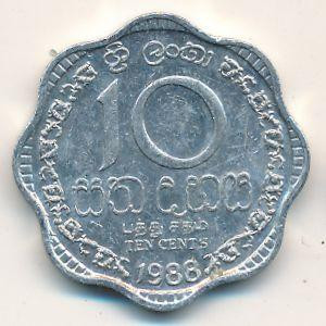 Шри Ланка 10 Cents 1988 UNC Полтава - изображение 1