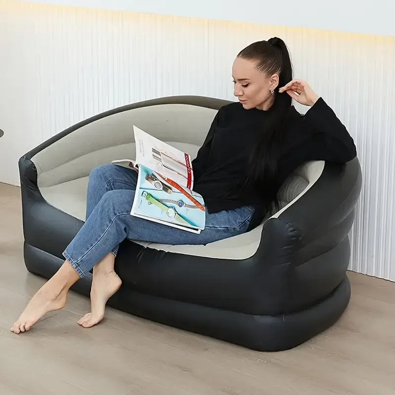 Складной диван для отдыха, Портативная кровать с подлокотниками ПВХ материал XL-1134 Коломия - фото 1