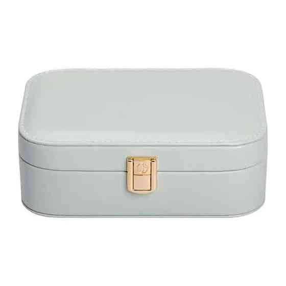 Шкатулка для прикрас з еко-шкіри з дзеркалом 15×10 см Київ