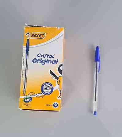 Шариковая ручка "BIG" Cristal 9627 синяя (50 шт) Харків