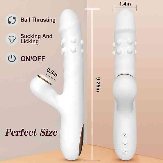 Вібратор - Silicone Vibrator 3 rotating, 7 licking functions Sex Aura Київ