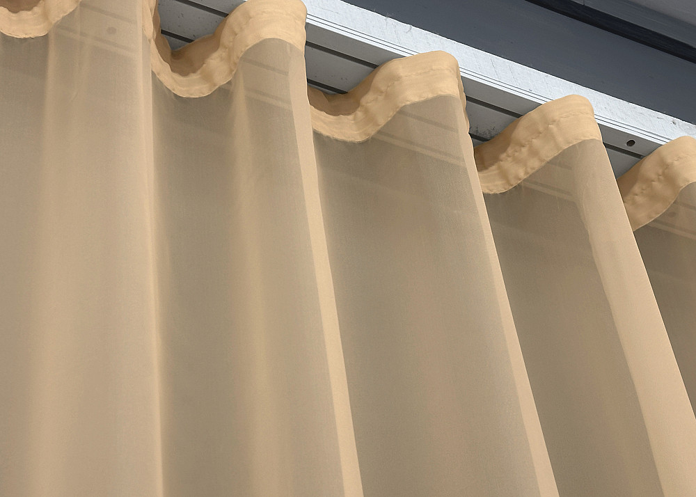 Тюль VR-Textil н134 Шифон однотонний Карамельний 400х250 см (41-101) Київ - фото 7