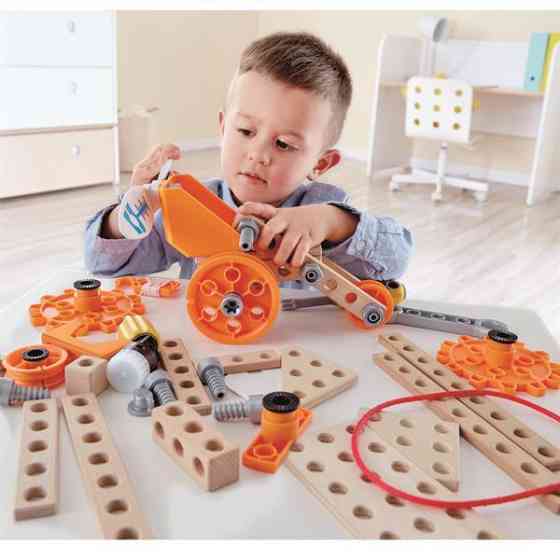 Конструктор Hape Junior Inventor з підсвіткою 57 деталей (E3032) Харків