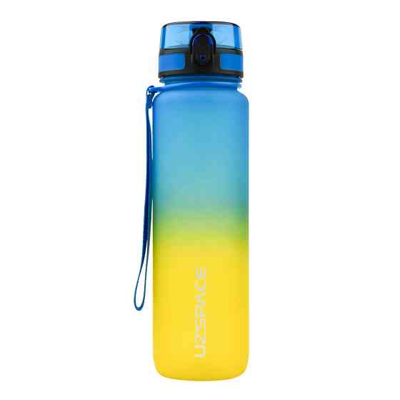 Пляшка для води UZSPACE 3038(Yellow-Blue) 1000 мл, жовто блакитна Вінниця