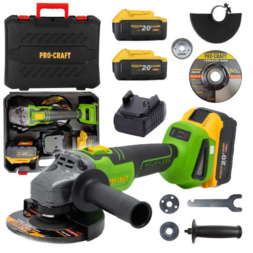 Машина кутова шліфувальна PROCRAFT PWA-216 АКБ і ЗП в компл. Коломия - фото 2