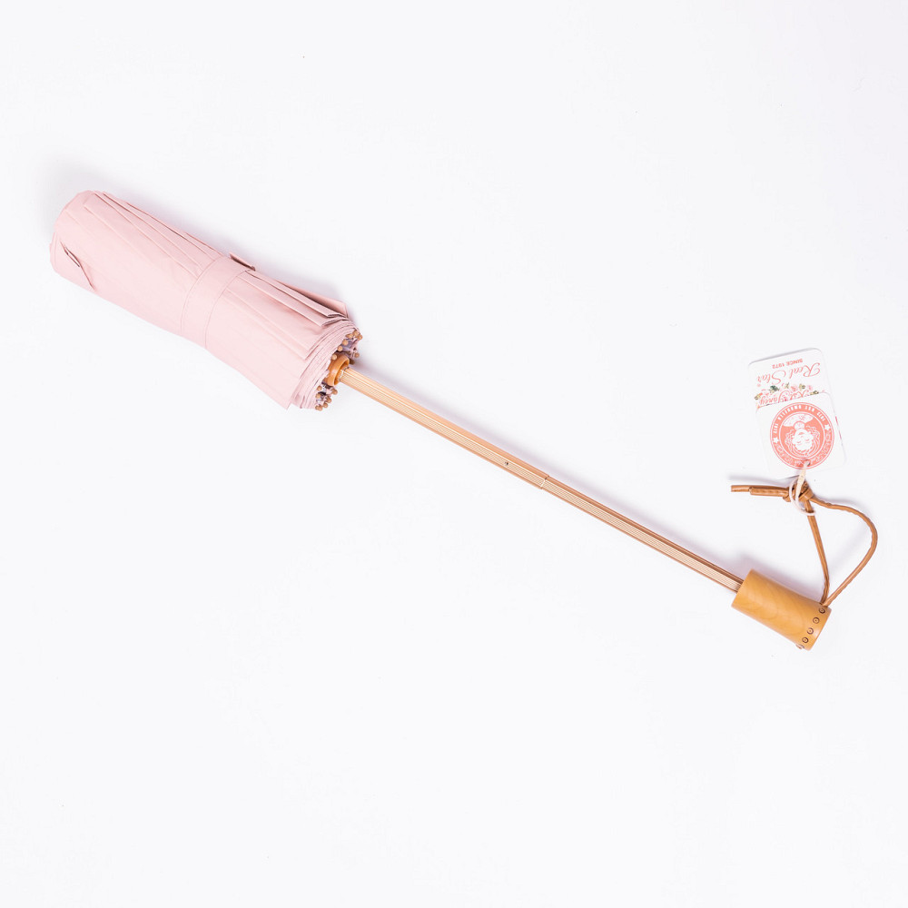 Парасолька механічна з принтом надійна з поліестеру діаметр 99 см Рожева HP-23-3M Київ - фото 4