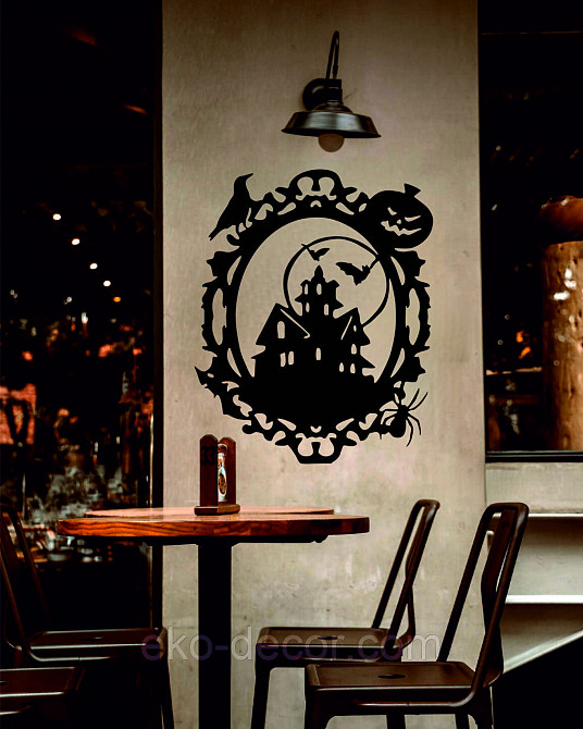 Декоративное настенное Панно «Замок», Декор на стену 110*89 см, Черный Киев - изображение 6