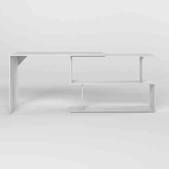 Стіл комп'ютерний поворотний з полицями М-ЗОН Джеко 1200 Німфея Альба (MZN-031031) Львів