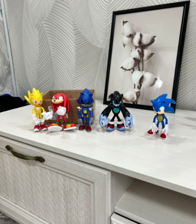 Набір ігрових фігурок Sonic 5 штук, іграшкові фігурки Сонік великі рухомі ( 122 ) Харьков