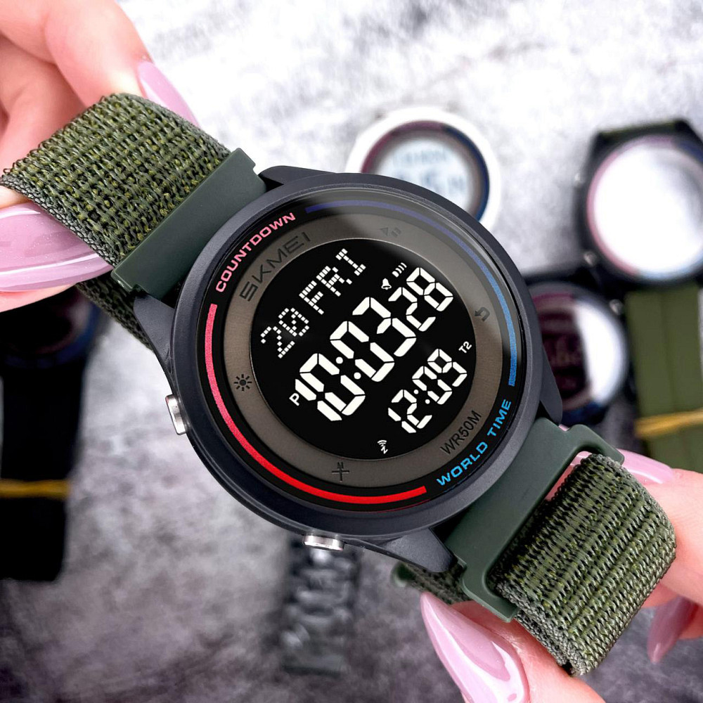 Skmei 2412NAG Army Green Nylon Киев - изображение 4