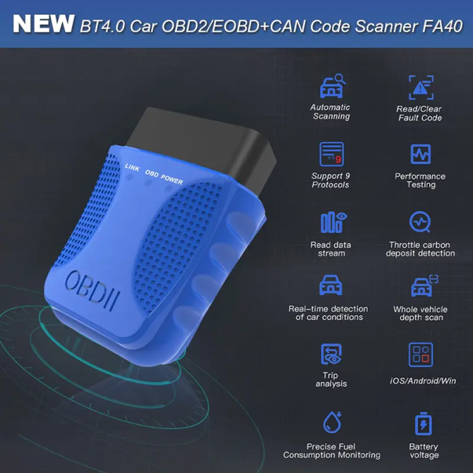 Автосканер діагностичний адаптер ELM327 OBD2 Луцьк - фото 2