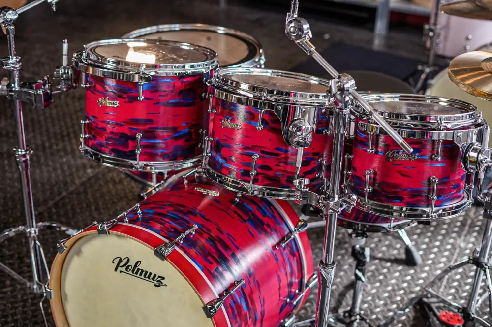 Ударная установка  Polmuz model 1 - 20/10/12/13/18 Artist red violet cosmic Киев - изображение 1