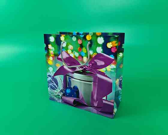 Пакеты бумажные подарочные , новогодние Квадрат 23*24*10- 15 (12 шт) Харьков