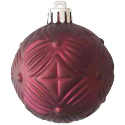 Ялинкова іграшка Chomik пластикові кульки компл. 16 шт, 6см, бордо (5900779853140_3) Вінниця