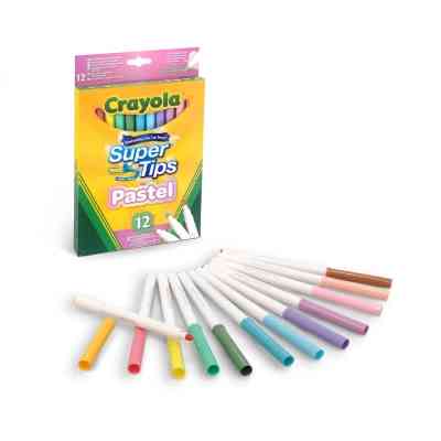 Фломастери Crayola Supertips (washable) пастельні кольори, 12 шт (58-7515) Вінниця