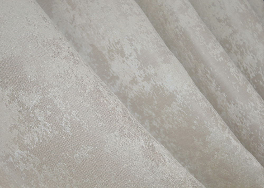 Комплект штор VR-Textil Sultan XO №1281ш жаккард 130х170 см 2 шт Светло-бежевый (35-0125) Киев - изображение 7