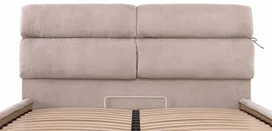 Ліжко Двоспальне Edinburgh Comfort 180 х 200 см Місті Mocco З підйомним механізмом та нішою для білизни Мокко Дніпро