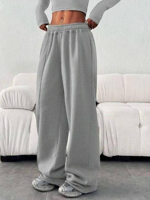 Жіночі повсякденні спортивні штани оверсайз двонитка Одеса - фото 1