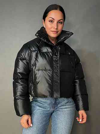 Куртка жіноча Lady Yep 30083 пуффер коротка глянцева чорна, чорний, M Київ