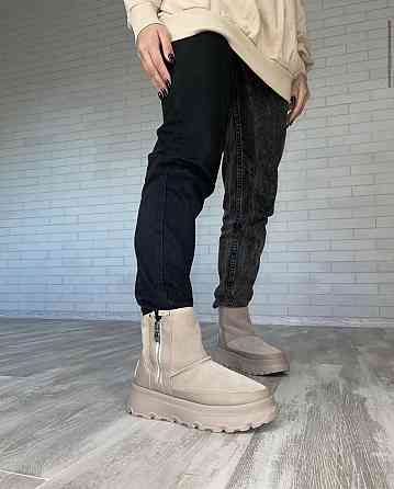 Marko Угги жіночі DE MARKO бежеві натуральна замша висота 12 см (4849) Коломия