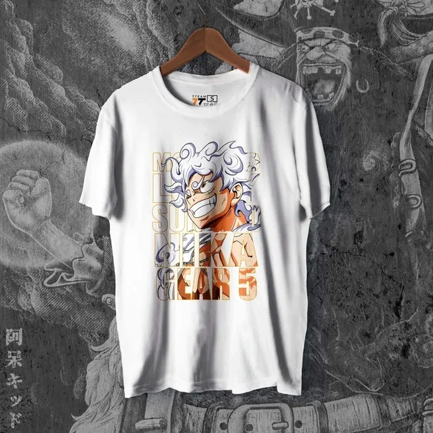 Футболка для подростка мальчика с принтом Ван Пис Luffy 140un God Nika Размер 160 Anime10156 Днепр - изображение 1