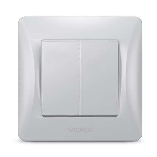 BINERA срібний шовк Вимикач внутрішній 2кл Videx Житомир - фото 3