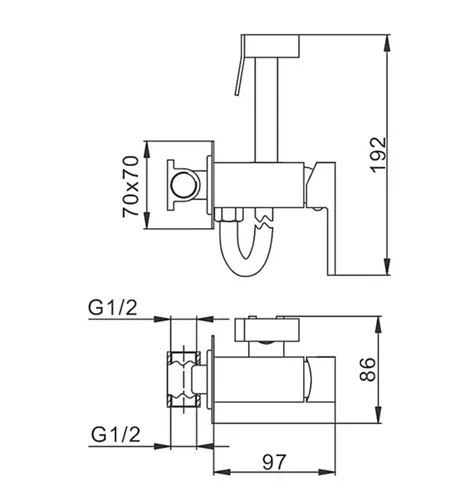 Змішувач для гігієнічного душу Mixxus PREMIUM GERMANY (BRONZE) колір бронза (MI5981) Чернівці - фото 3