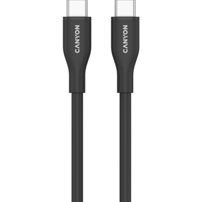 Дата кабель USB-C to USB-C 1.0m CC60SC10 60W Silicon Black Canyon (CNS-CC60SC10B) Вінниця - фото 2