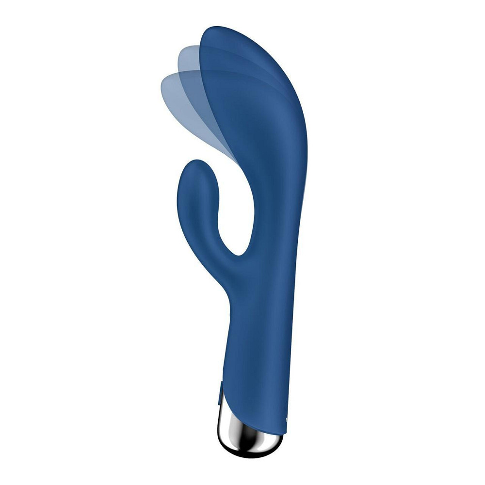Вібратор-кролик з ротацією Satisfyer Spinning Rabbit 1 Blue, 3 мотори Sex Aura Київ - фото 2