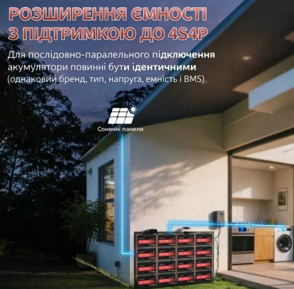 Акумулятор LiFePO4 12 V 100 Ah BMS 1280Wh резервне живлення. Харків - фото 3