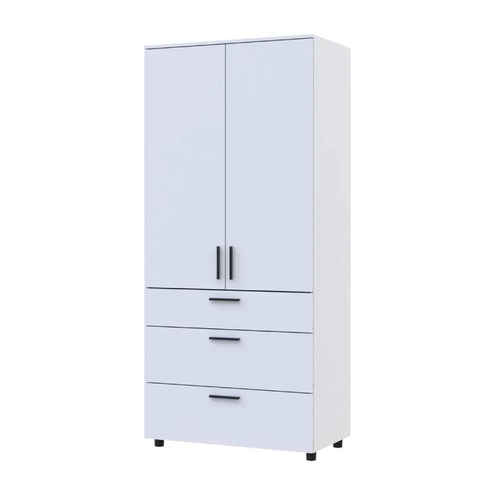Шафа для одягу Doros Торн Білий 2 ДСП/3Ш (штанга) 90х51.6х200 (DRS-012021) Дніпро - фото 5