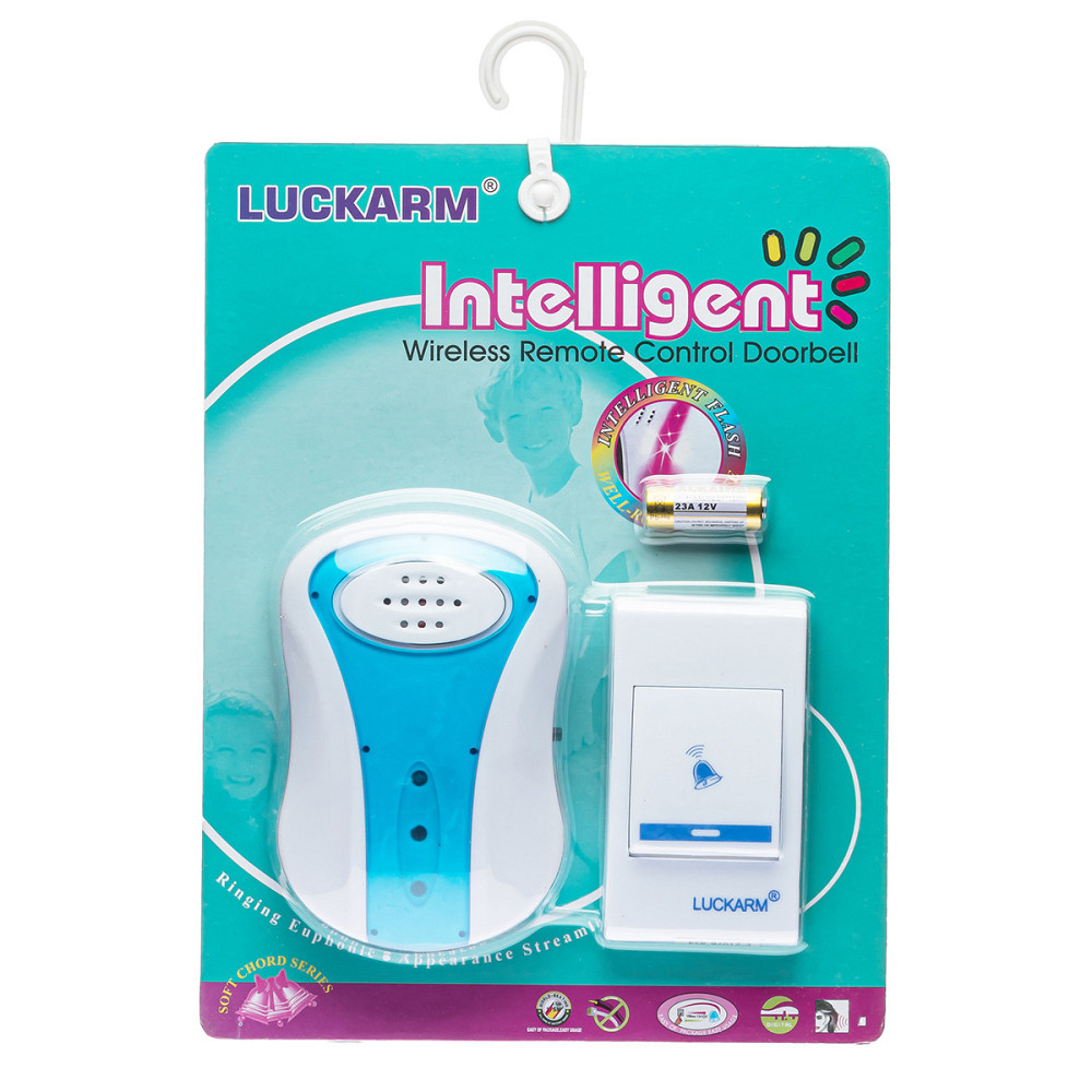 Беспроводной звонок Intelligent 008A (38 мелодий гром. звука) на батарейках Днепр - изображение 1