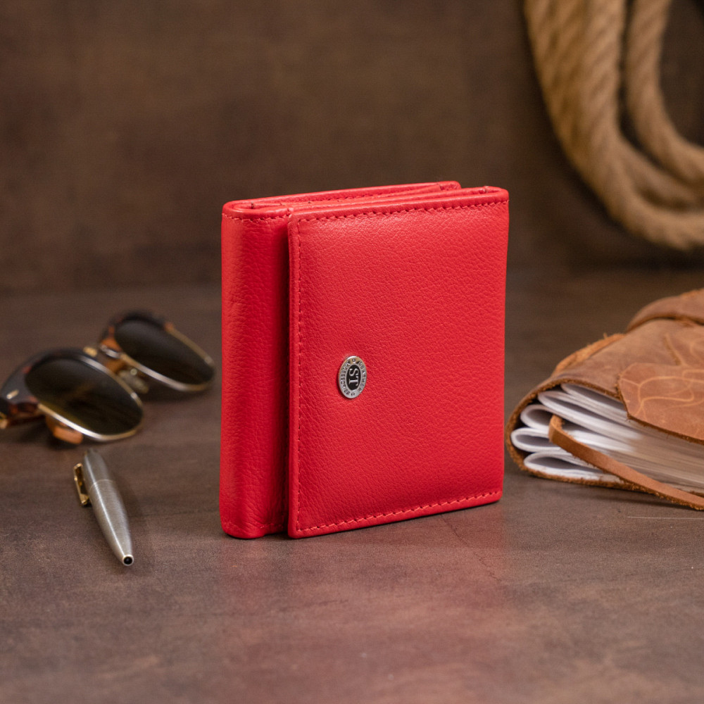 Компактний гаманець жіночий ST Leather 19259 Червоний Київ - фото 4