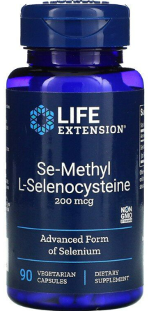Селен Се-метил-L-селеноцистеїн Life Extension Se-Methyl L-Selenocysteine ​​90 капс Київ