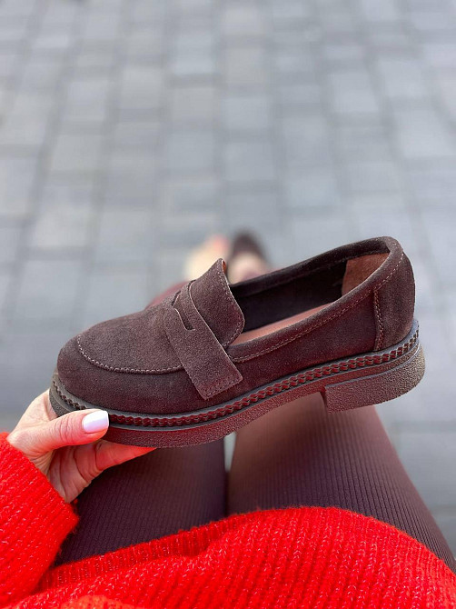 Zemira Туфлі жіночі ZEMIRA Астра/миндаль шоколадні (весна-осінь, замша натуральна) (5797) Коломия - фото 4