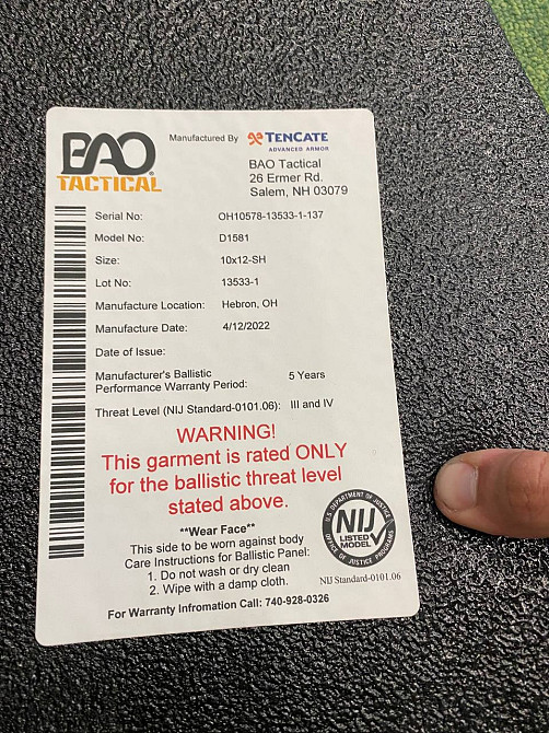 Плитоноска с плитами 4 класса Condor Outdoor Products Бронежилет (Оливковый) Винница - изображение 5