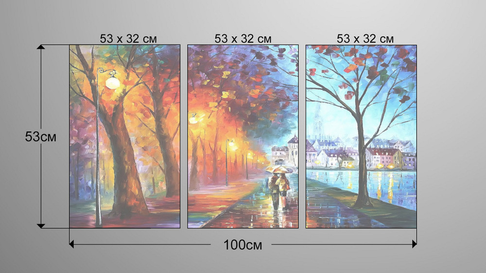 Модульна картина Осінь Art-9_3А Київ - фото 3