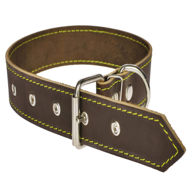 Нашийник 509 35мм "Економ" шкіра Вінниця - фото 1