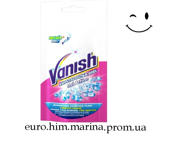 Пятновыводитель и отбеливатель жидкий для ткани Vanish 100 мл Польша Виноградов - изображение 1