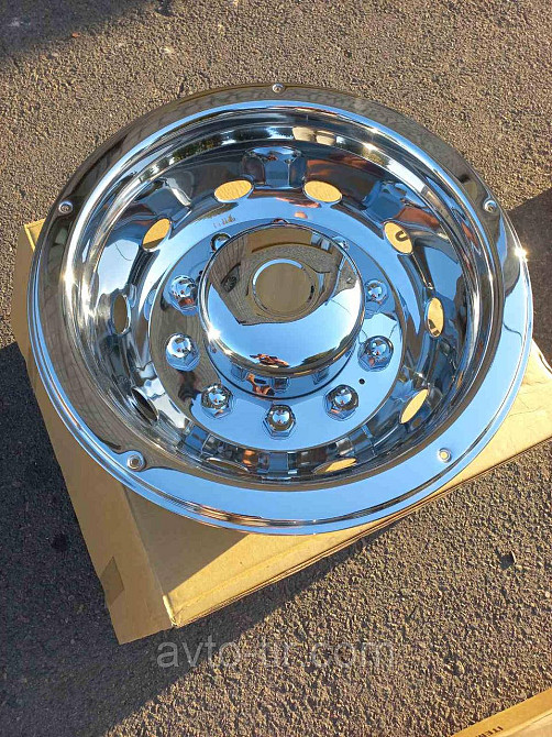 Ковпак колеса глибокий задній 22.5 (нержавійка) ведуча вісь Ковпак задній 22.5 Ковпак 22.5 Луцк - изображение 1