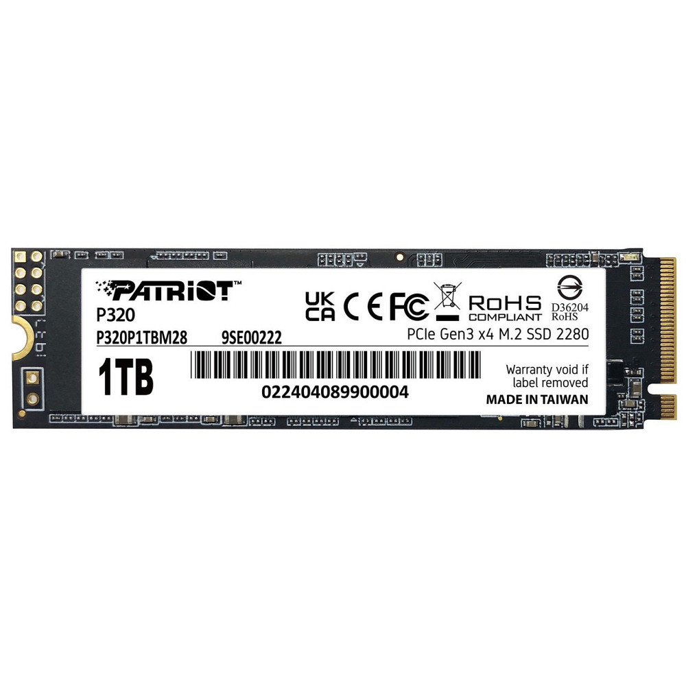Накопичувач SSD 1TB Patriot P320 M.2 2280 PCIe 3.0 x4 NVMe TLC (P320P1TBM28) M.2 2280 Харків - фото 4