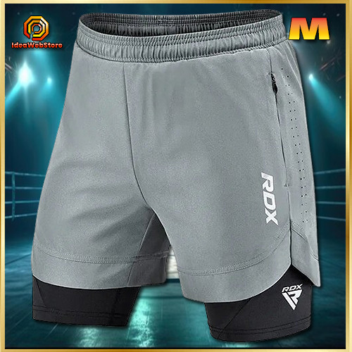 Компрессионные шорты для MMA серые MMA RDX T16 GREY/BLACK размер М Киев - изображение 1
