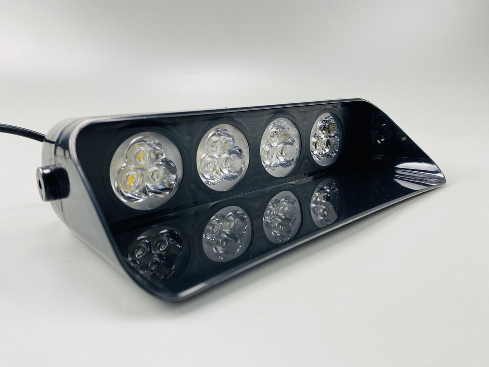 Маячок проблисковий S5 стробоскоп 9-80V 12 led діодів помаранчевий спалах під скло, світлодіодний стробоскоп Мукачево - фото 1